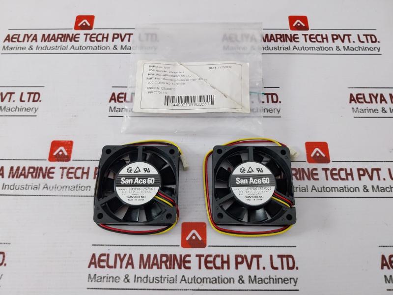 Lot of 2X SANYO DENKI 109P0612S7D01 SAN ACE 60 Cooling Fan DC 12V