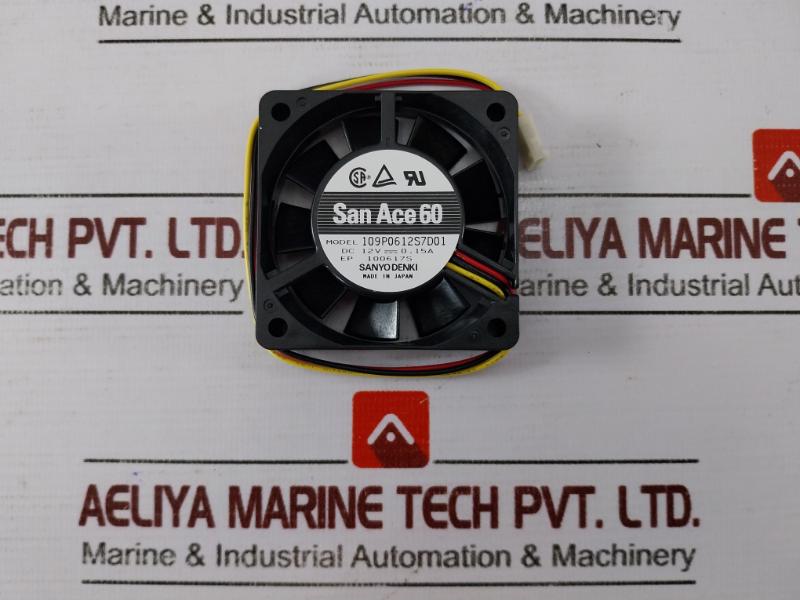 Lot Of 2x Sanyo Denki 109p0612s7d01 San Ace 60 Cooling Fan Dc 12v