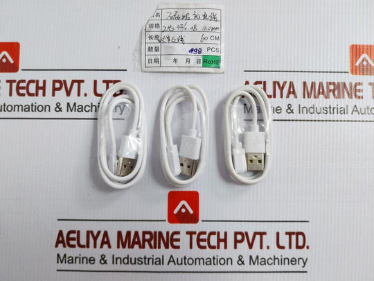 Lot Of 3X 2-core Magnetic Charging Cable 60 Cm 4.0Mm