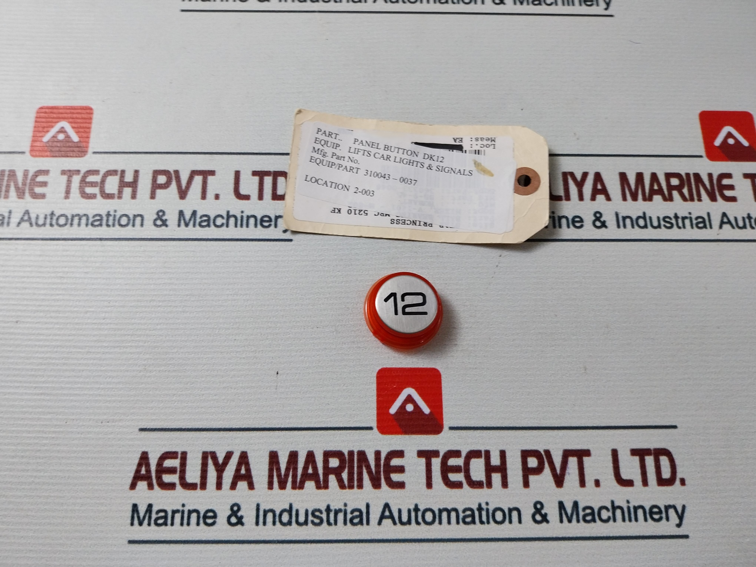 Lot Of 3X 310043-0037 Panel Button Dk12