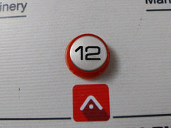 Lot of 3X 310043-0037 Panel Button DK12