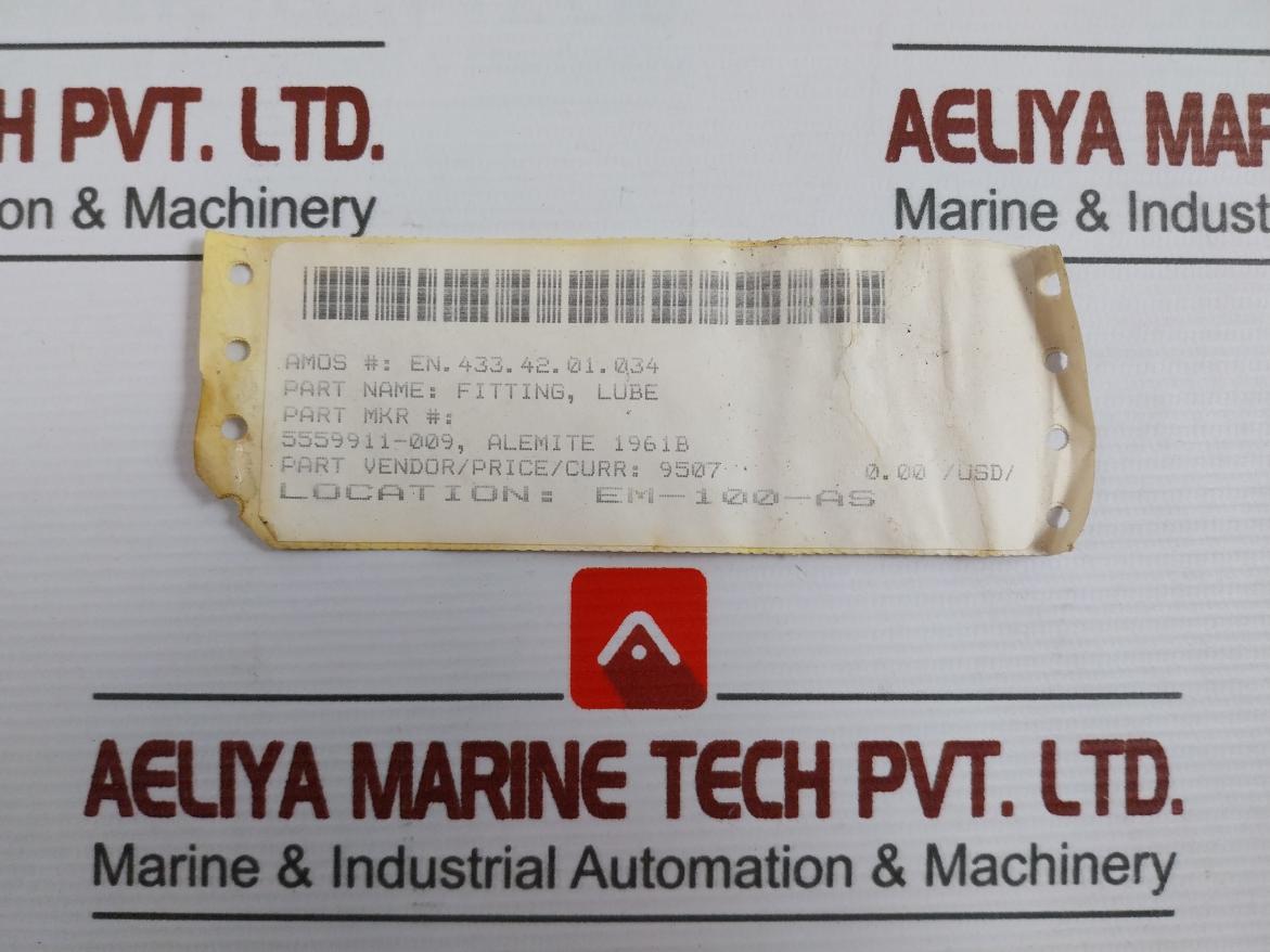 Lot Of 3X Alemite 1961B Grease Fitting 5559911-009