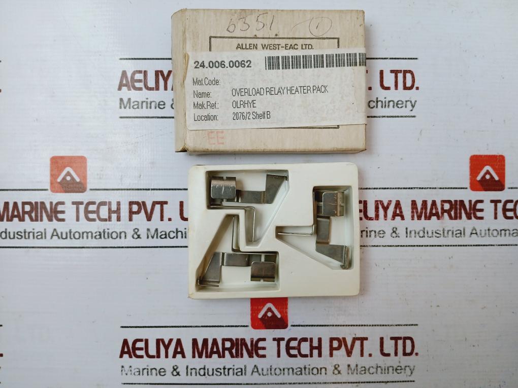 Pack of 3X ALLEN WEST OLRHYE Overload Relay Heater Pack 24.006.0062