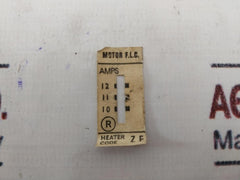 Lot of 3X Allen West OLRHZF Overload Relay Heater Pack 10-12 Amps