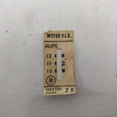Lot of 3X Allen West OLRHZF Overload Relay Heater Pack 10-12 Amps