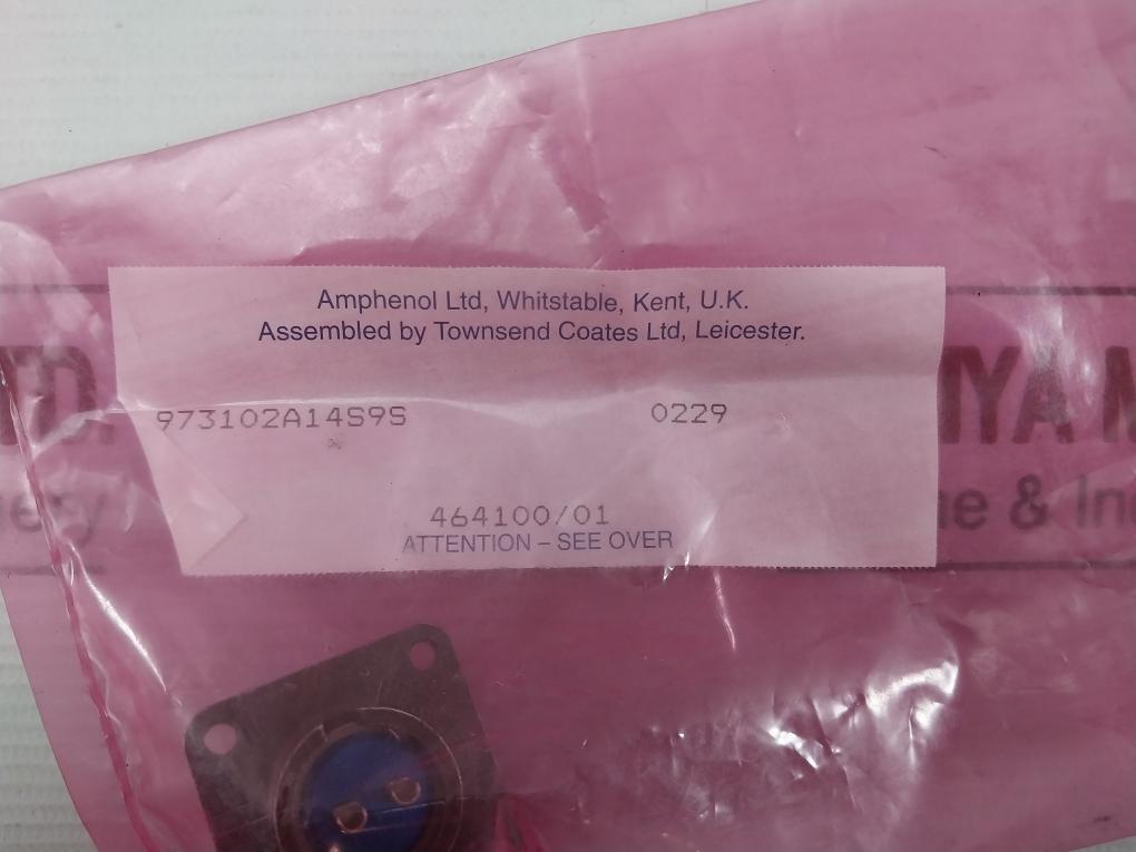 Lot Of 3X Amphenol 973102A14S9S Circular Connector