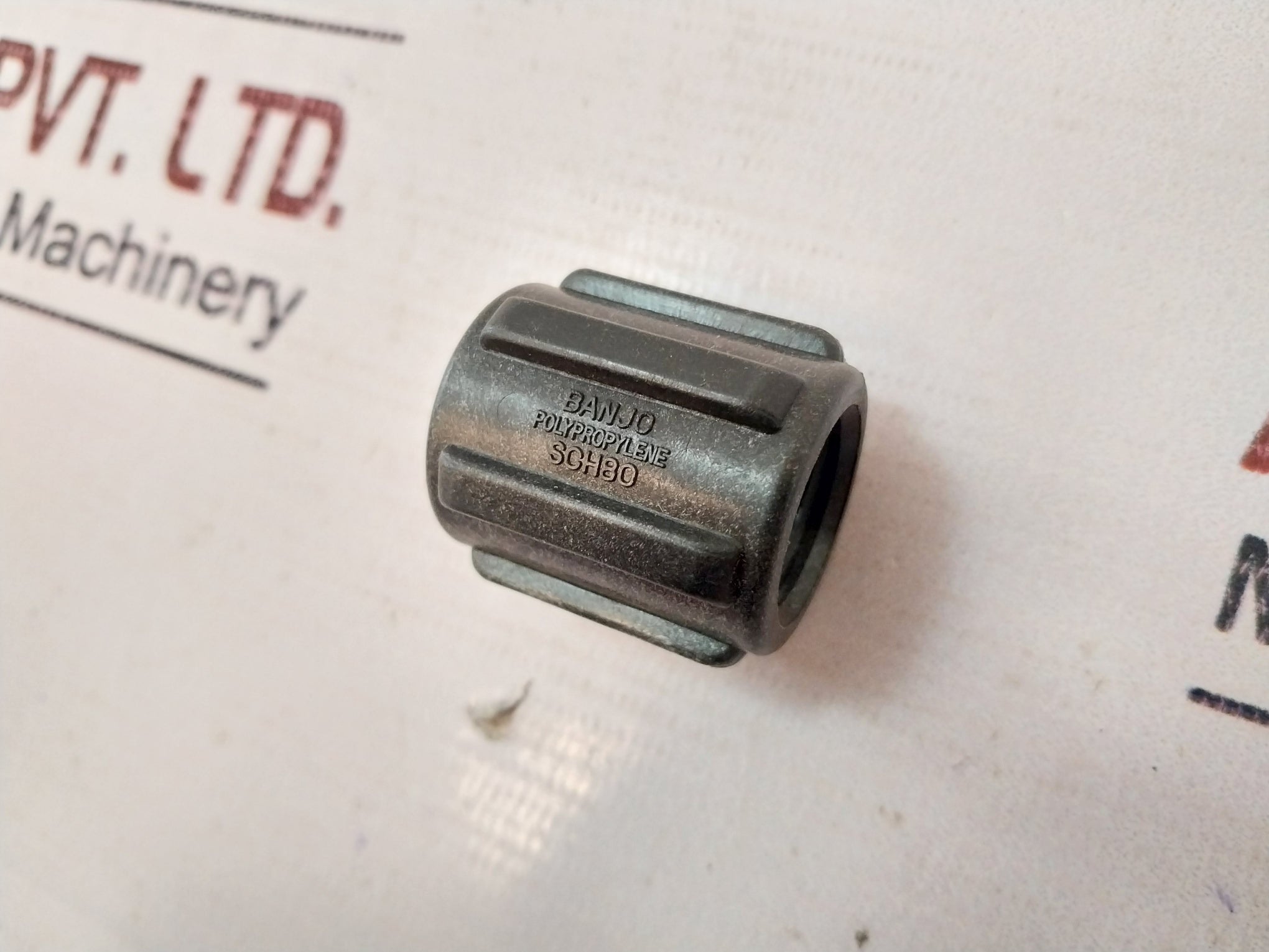 Lot Of 3X Banjo SCH80 Straight Coupling Polypropylene 3/8” x 1-1/4” Pipe