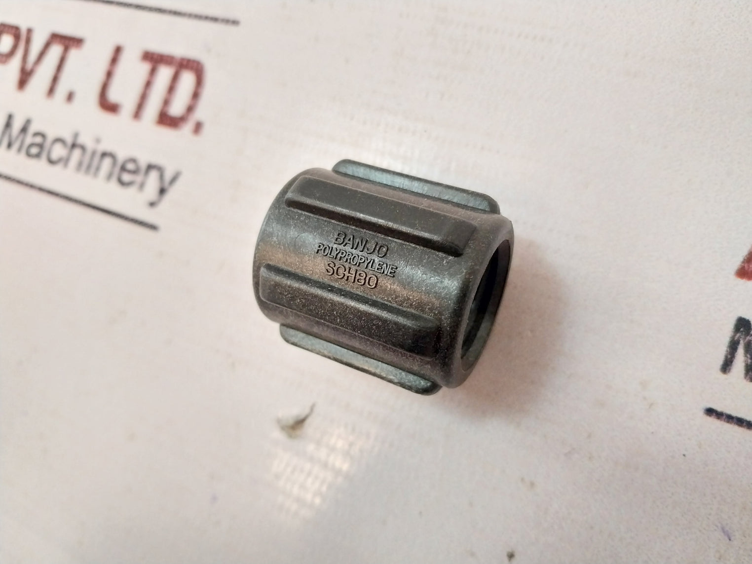 Lot Of 3X Banjo Sch80 Straight Coupling Polypropylene 3/8” X 1-1/4” Pipe