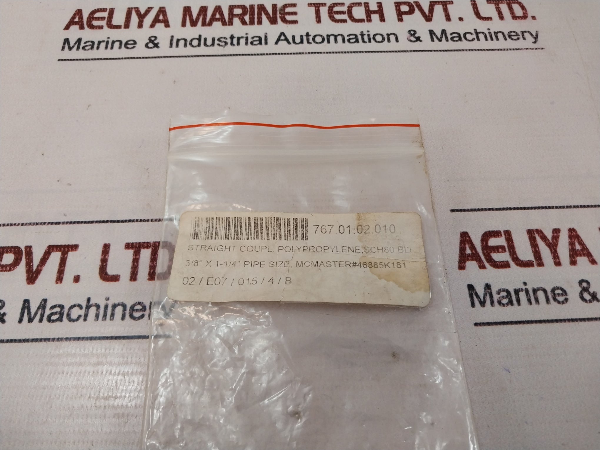 Lot Of 3X Banjo SCH80 Straight Coupling Polypropylene 3/8” x 1-1/4” Pipe