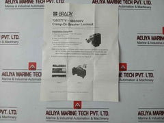 Lot Of 3X Brady 322-5072 "No-hole" Circuit Breaker Lock-out Rev B 277V