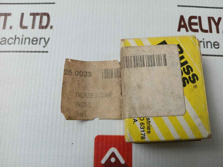 Lot Of 3X Bussmann Fnq-3 1/2 Time-delay Fuse