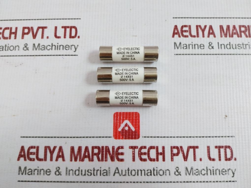 Lot Of 3X Cylindrical Cartridge Fuse 500V 5A Eyelectic