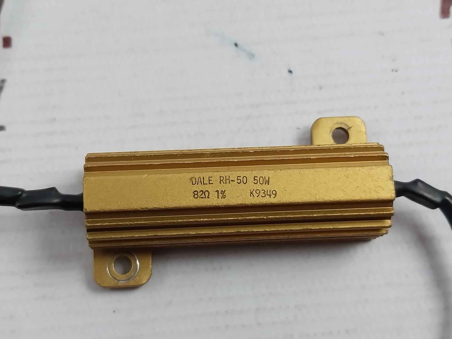 Lot Of 3X Dale Rh-50 Wire Wound Resistor 50W 82 Ohm 1%