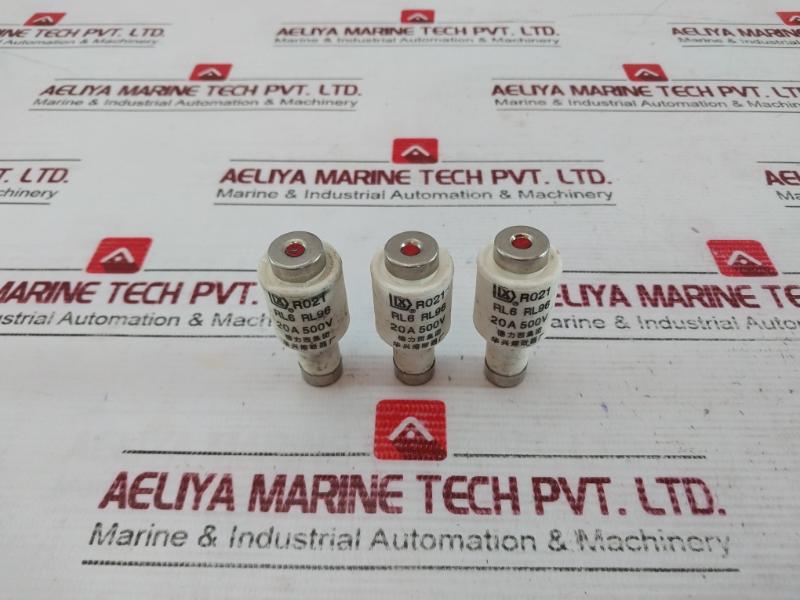 Lot of 3X DELIXI RL6 Fuse 20A 500V