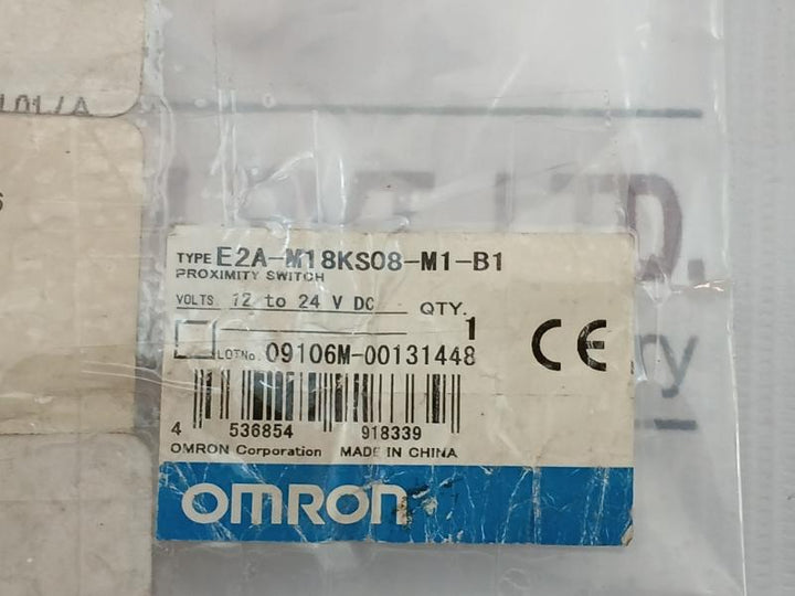 Lot Of 3X E2A-m18Ks08-m1-b1 Omron Inductive Sensor