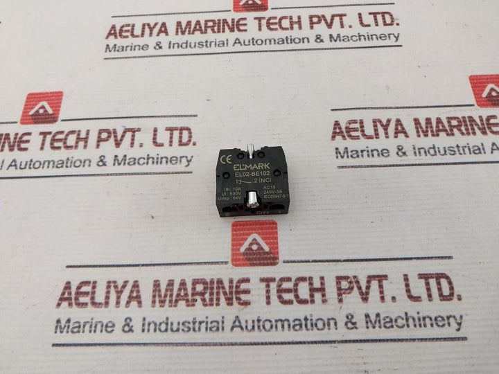 Lot of 3X Elmark EL02-BE102 Auxiliary Contact 600V 10A 6KV