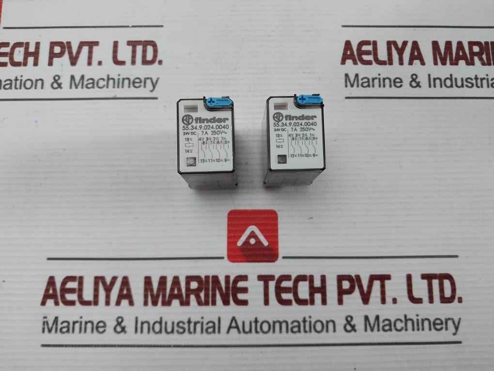 Lot Of 3X Finder 55.34.9.024.0040 Miniature General Purpose Relay 7A 250V