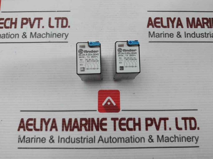 Lot Of 3X Finder 55.34.9.024.0040 Miniature General Purpose Relay 7A 250V