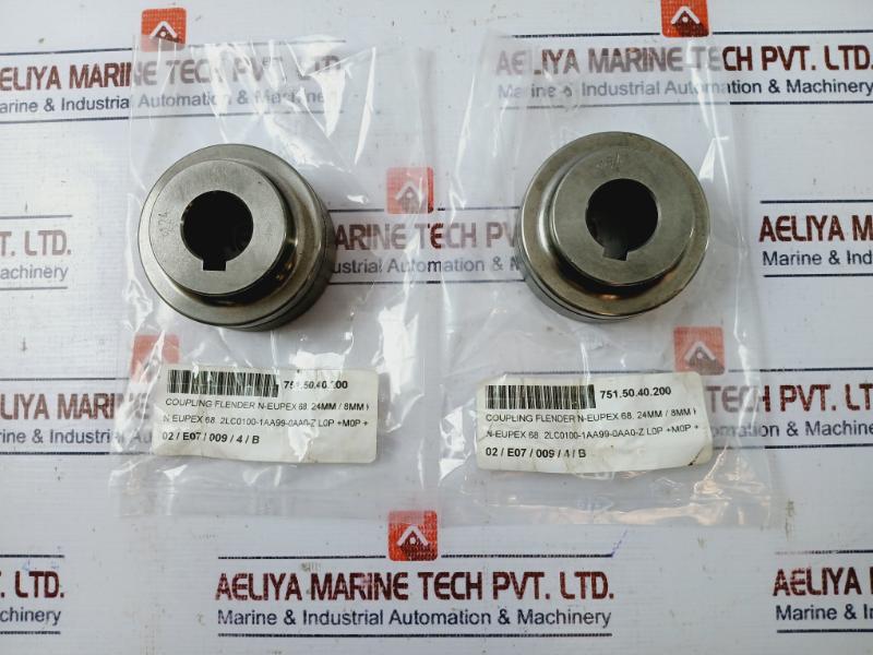 Lot Of 3X Flender N-eupex 68 Coupling Ø24Mm/8Mm