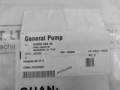 Lot of 3X General Pump F90260600 Packing Seal HP VF14 Interpump 14x24x11.1mm