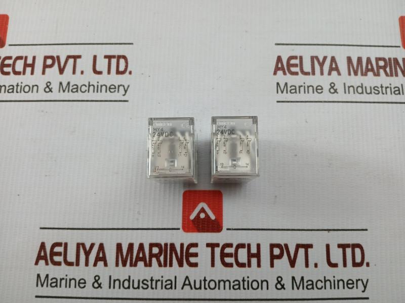 Lot Of 3X General Purpose Relay My4 Omron 24Vdc 5A