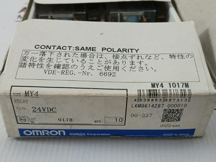 Lot Of 3X General Purpose Relay My4 Omron 24Vdc 5A