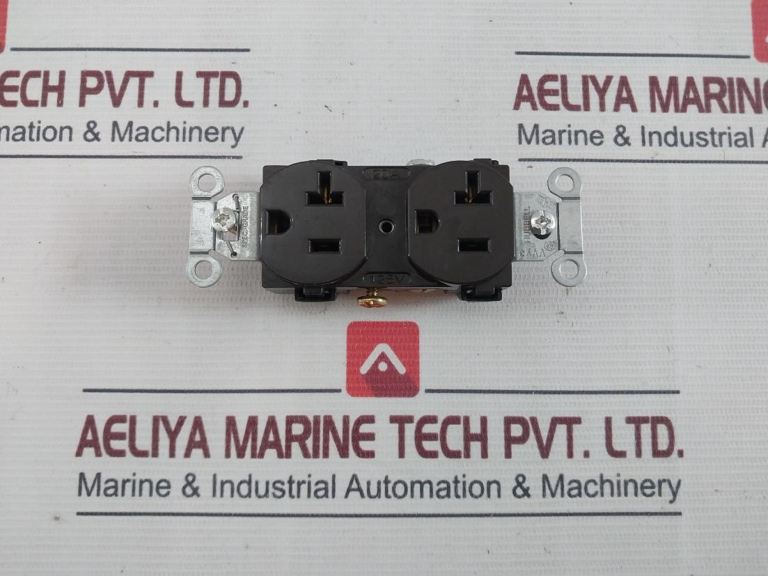 Lot Of 3X Hubbell Duplex Receptacle 20A 125V