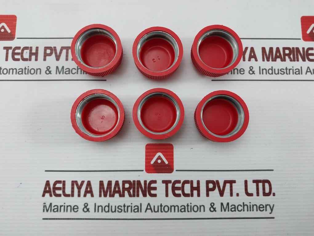 Lot Of 3X Idec Oc-11R Push Button Cap