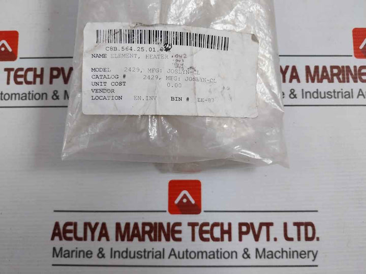 Lot Of 3X Joslyn Clark 2429 Heater Element