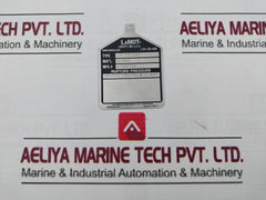 Lot Of 3X Lamot 1/4" Std (Aa) Rupture Pressure Disc 17500 Psig