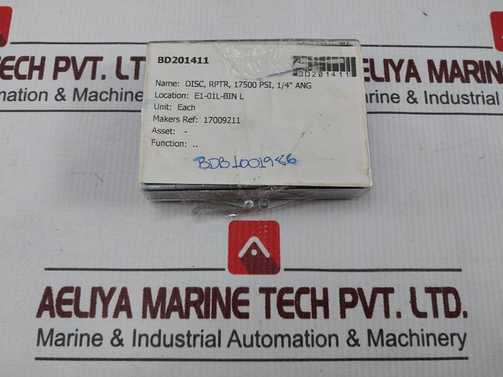 Lot of 3X Lamot 1/4” STD (AA) Rupture Pressure LMD-DTL-1002 F