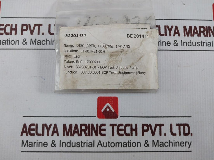 Lot of 3X Lamot 1/4” STD (AA) Rupture Pressure LMD-DTL-1002 F