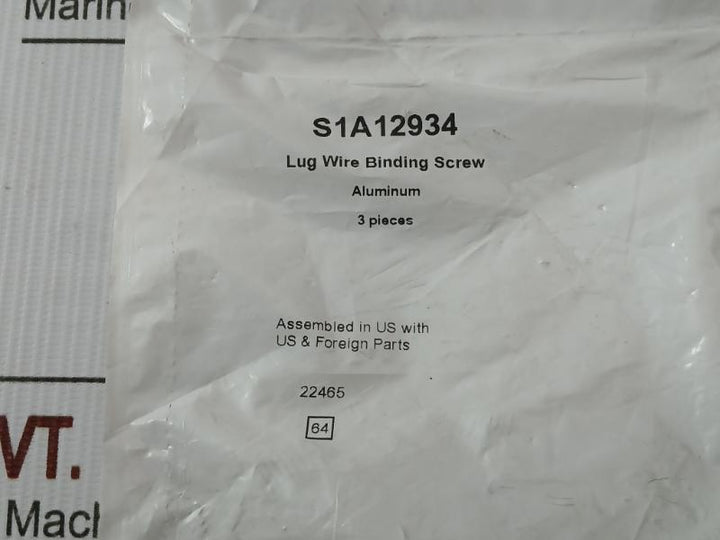 Lot Of 3X Lug Wire Binding Screw Schneider Electric S1A12934