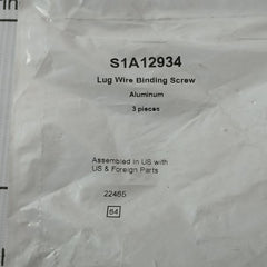 Lot Of 3X Lug Wire Binding Screw Schneider Electric S1A12934