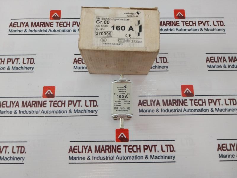 Lot of 3X M.SCHNEIDER 370096 Eurofuse AC 500V/160A