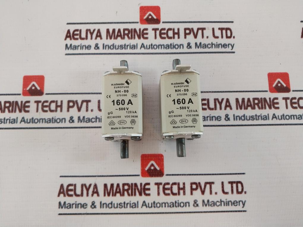 Lot of 3X M.schneider 370096 Eurofuse 160a ac500v