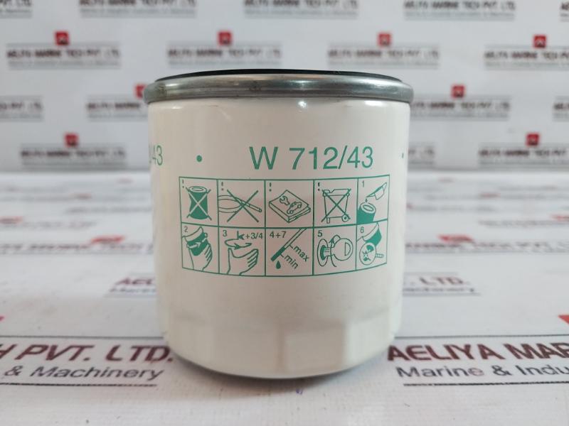 Lot of 4X MANN FILTER W 712/43 Oil Filter