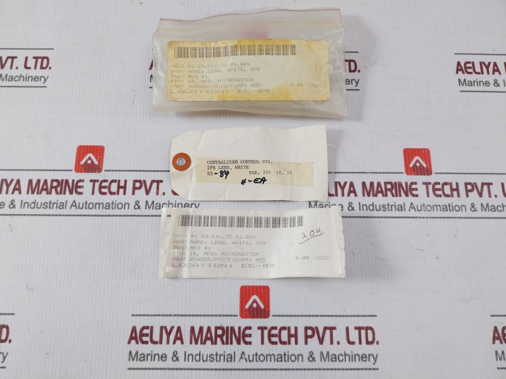 Lot Of 3X Microswitch Pthz 18 White Ipb Lens