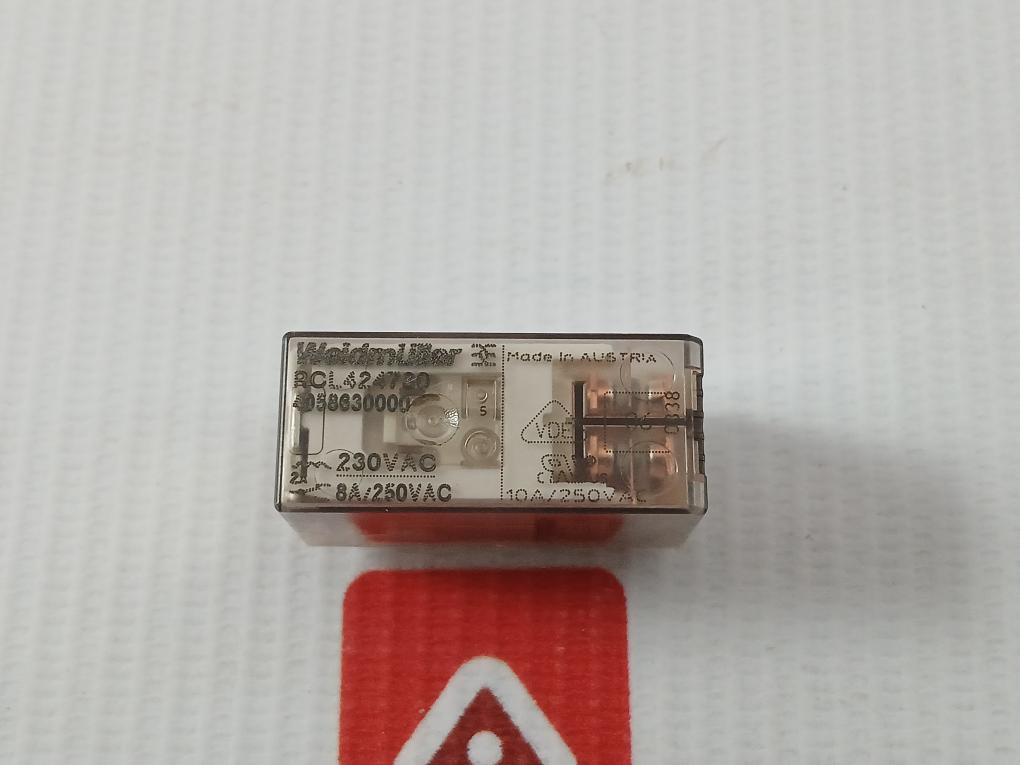 Lot Of 3X Miniature Industrial Relay 10A 250Vac Weidmuller Rcl424730