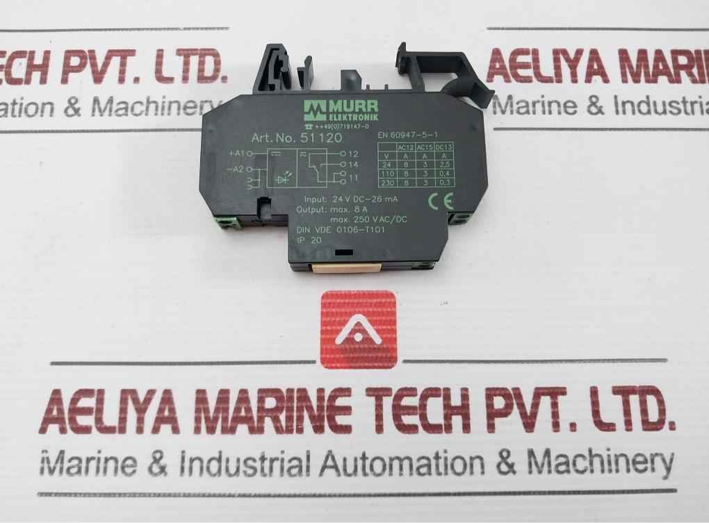 Lot Of 3X Murr Elektronik 51120 Output Relay 250V Ac/Dc