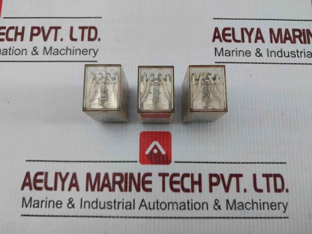 Lot Of 3X My4 Miniature Power Relay 24Vdc Omron