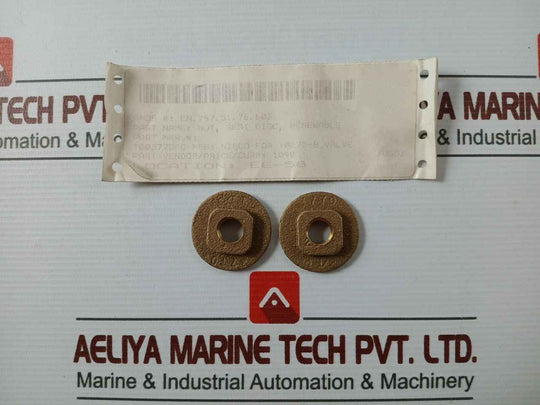 Lot Of 3X Nibco T003770Fc Nut Seat Disc Renewable For T0275-b Valve