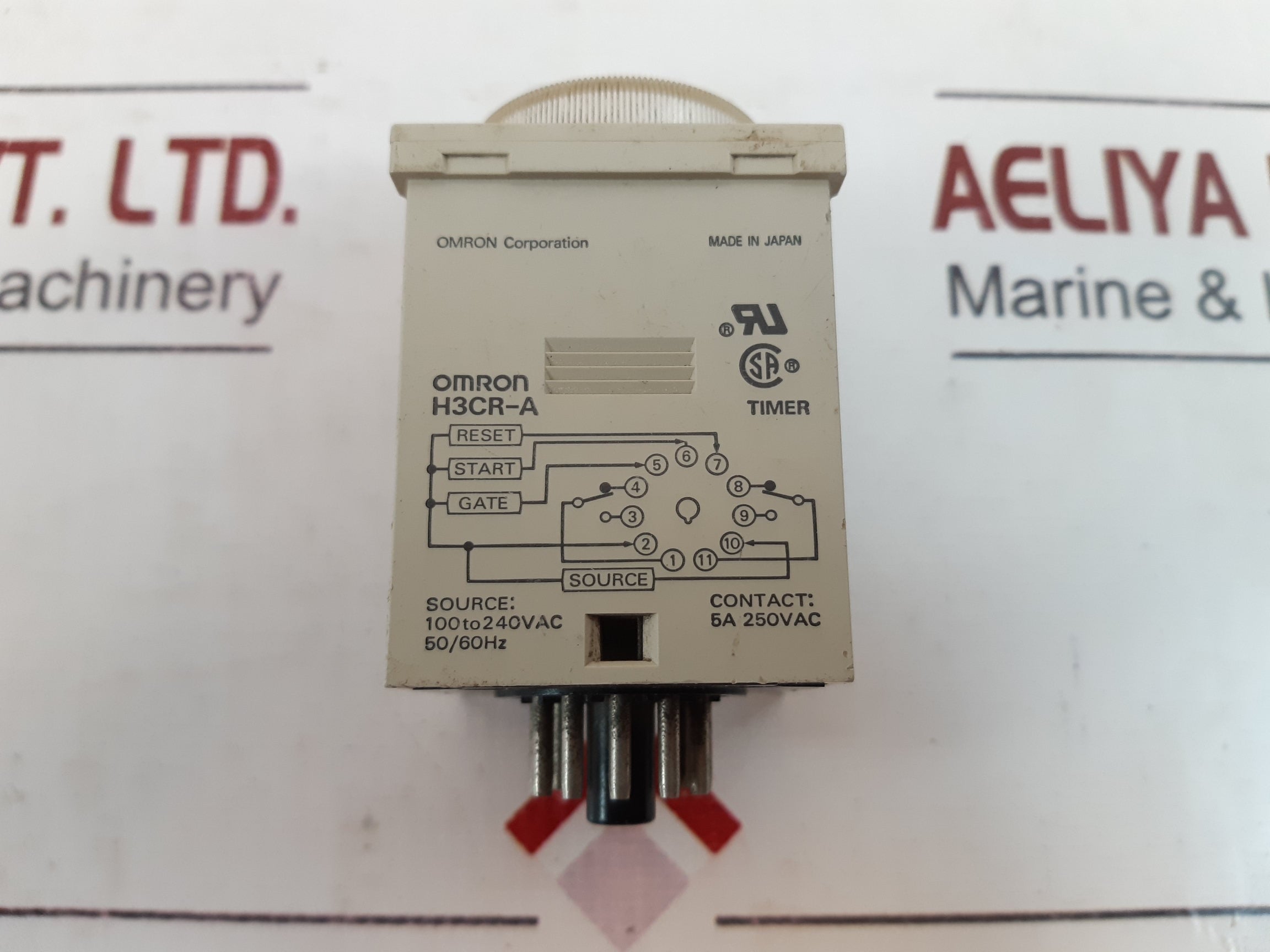 Lot of 3X OMRON H3CR-A Timer 100 TO 240VAC 5A 50/60HZ