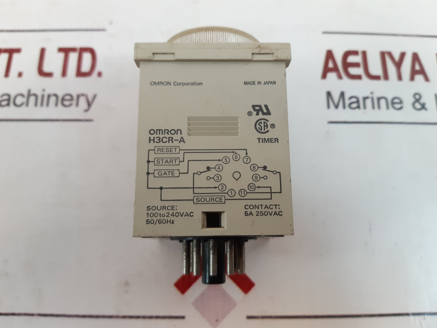 Lot Of 3X Omron H3Cr-a Timer 100 To 240Vac 5A 50/60Hz