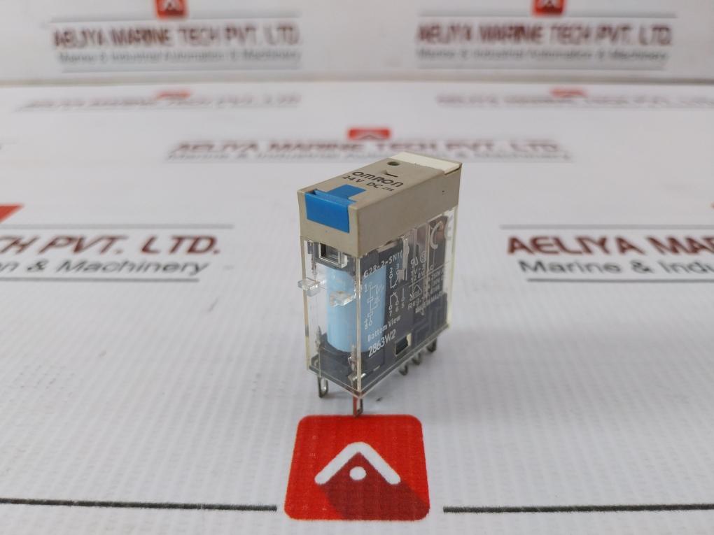 Lot Of 3X Omron Interface Relay With Socket 24V Dc G2R-2-sni(S)