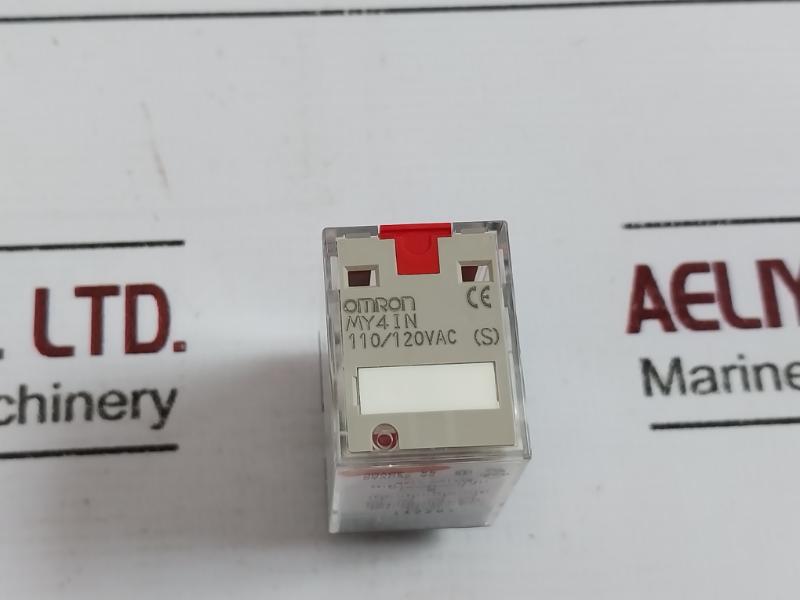 Lot of 3X Omron MY4IN Relay Volts: 110/120vac (S) 18Z2Y1 5A 250VAC/5A 30VDC