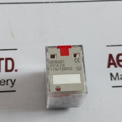 Lot of 3X Omron MY4IN Relay Volts: 110/120vac (S) 18Z2Y1 5A 250VAC/5A 30VDC