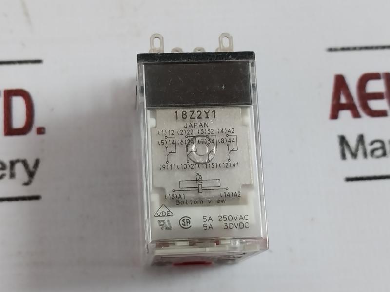 Lot Of 3X Omron My4In Relay Volts: 110/120Vac (S) 18Z2Y1 5A 250Vac/5A 30Vdc