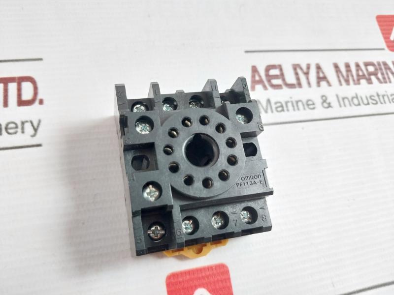 Lot Of 3X Omron Pf113A-e Socket Din Rail Surface Mounting 10A 250V 1918Cx