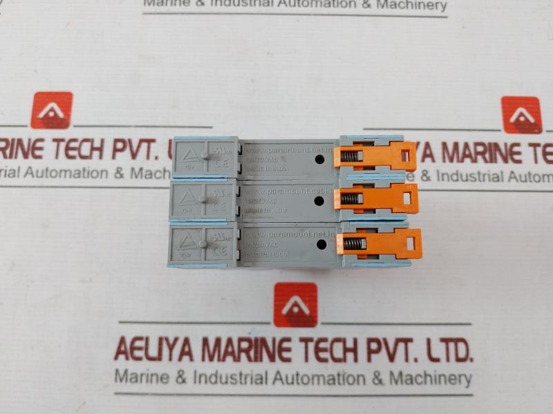 Lot of 3X PARAMOUNT P2-FPZI Plug in Relay Socket DC 48V 7A/250VAC